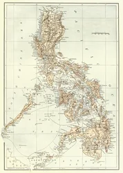 Map of the Philippines at the End of the 19th Century